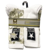 Wholesale - 6pk ARMY BASIC HC BOOT SOCKS SIZE 10-13, UPC: 193159217853